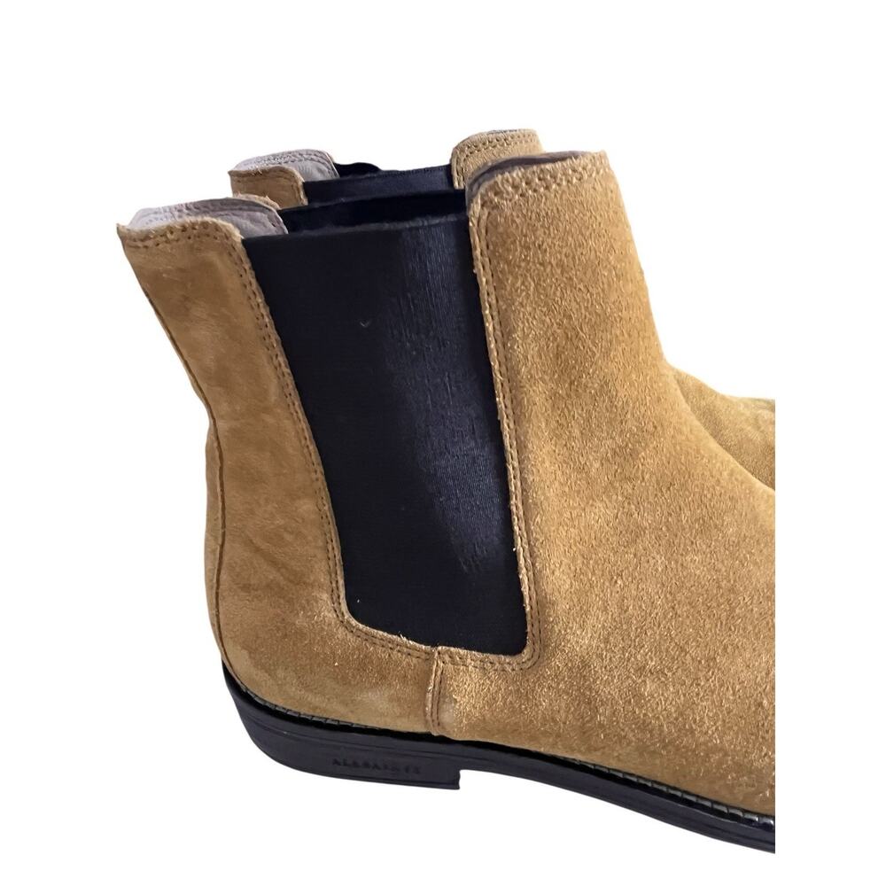 Allsaints Harley Suede Chelsea Boots Men’s Size 46 US 13 Tobacco Gold NEW Tan - Picture 6 of 13